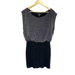 Le Chateau Shimmer Top Black Skirt Mini Dress Size M